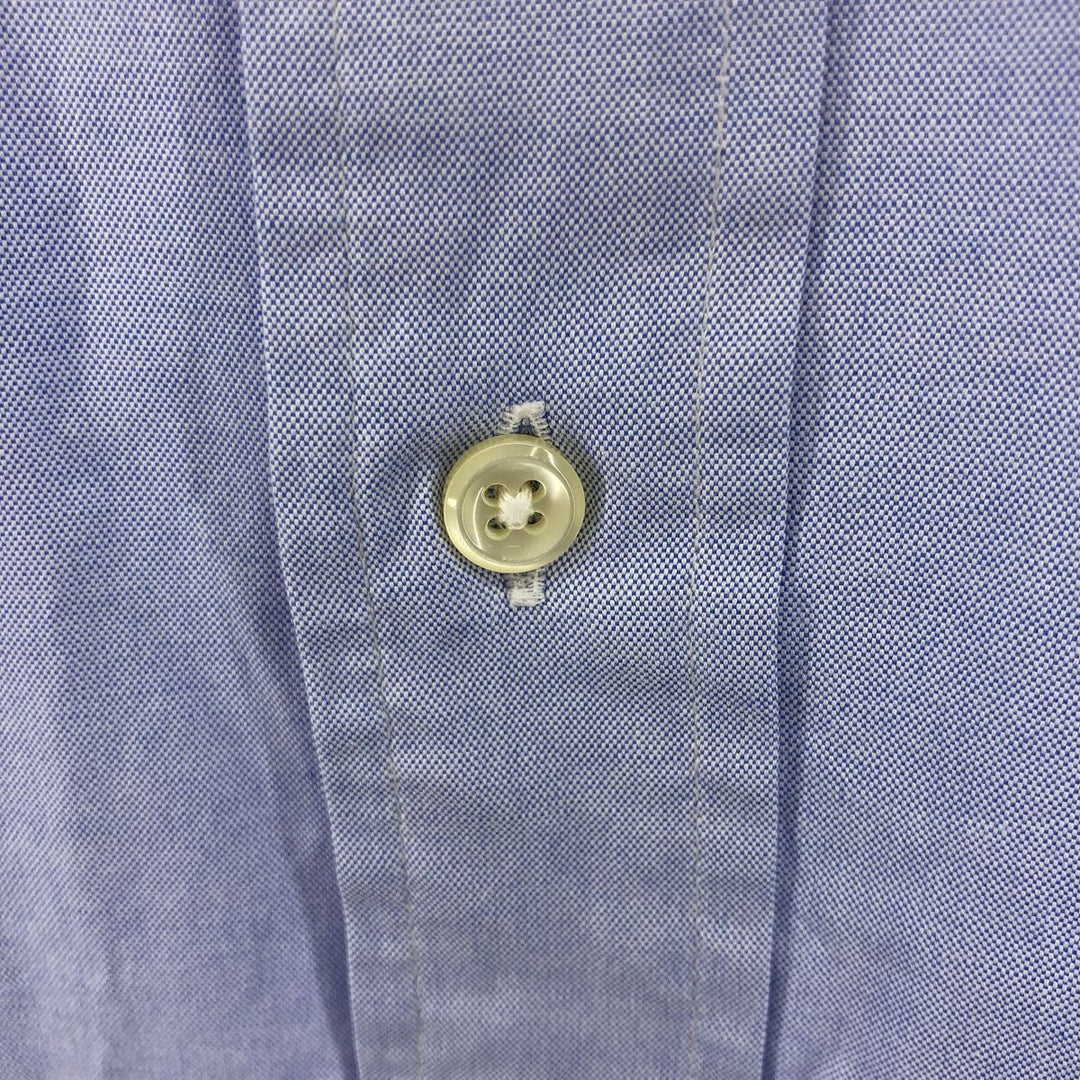 Ralph Lauren YARMOUTH long sleeve button down shirt, men's XL size cotton Blue type light blue Vintage Second Hand