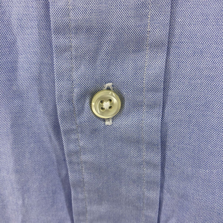 Ralph Lauren YARMOUTH long sleeve button down shirt, men's XL size cotton Blue type light blue Vintage Second Hand