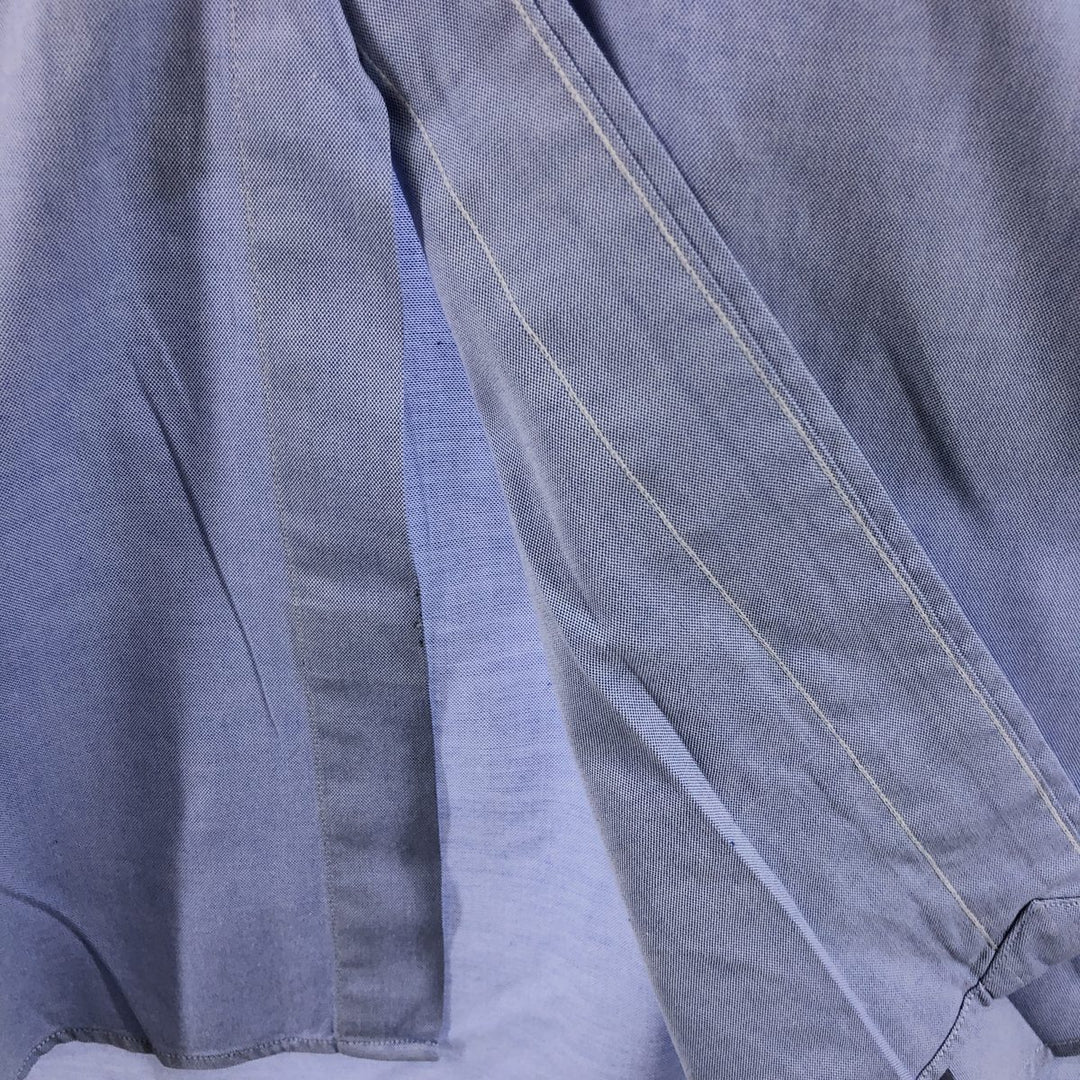 Ralph Lauren YARMOUTH long sleeve button down shirt, men's XL size cotton Blue type light blue Vintage Second Hand