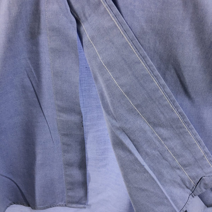 Ralph Lauren YARMOUTH long sleeve button down shirt, men's XL size cotton Blue type light blue Vintage Second Hand