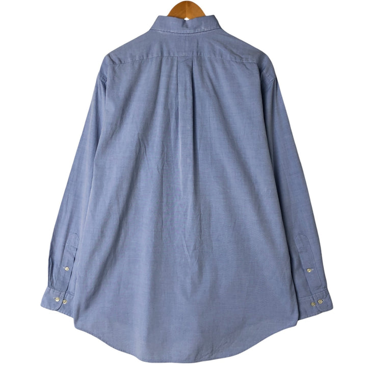 Ralph Lauren Classic Fit Long Sleeve Button Down Shirt, Men's Size L cotton blue type Vintage Second Hand