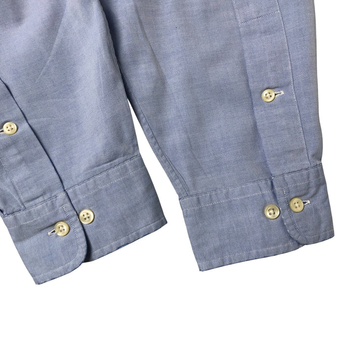 Ralph Lauren Classic Fit Long Sleeve Button Down Shirt, Men's Size L cotton blue type Vintage Second Hand