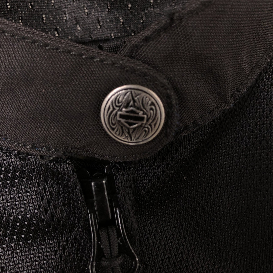 Harley-Davidson RIDING GEAR Tribal Pattern Mesh Racing Jacket Women's XS polyester black type Vintage Second Hand