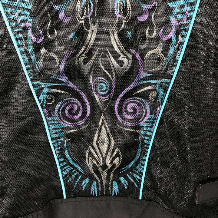 Harley-Davidson RIDING GEAR Tribal Pattern Mesh Racing Jacket Women's XS polyester black type Vintage Second Hand