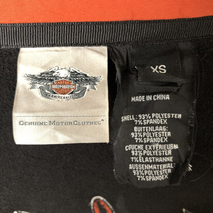 Harley-Davidson Motorcycle Jacket for Women (XS size) polyester black type Vintage Second Hand