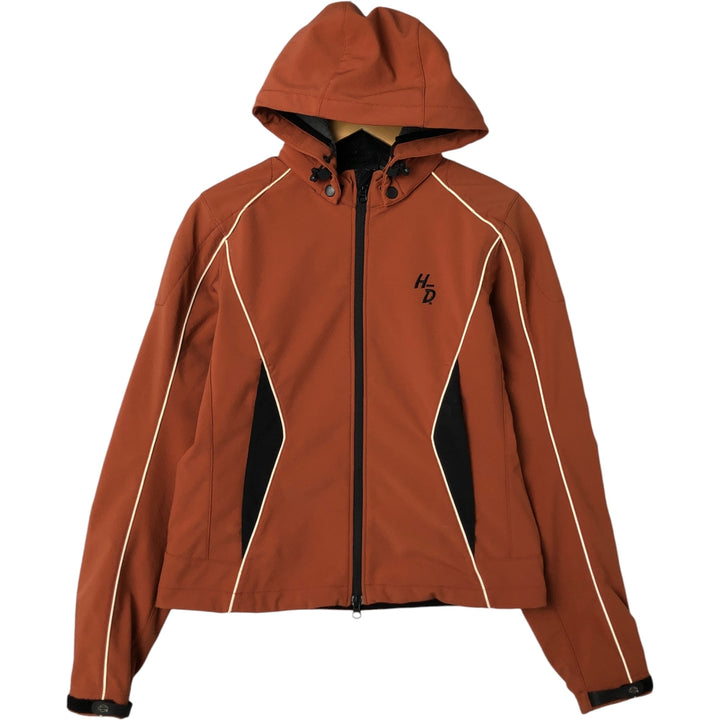 Harley-Davidson Softshell Jacket for Women, Size M Nylon orange type Vintage Second Hand