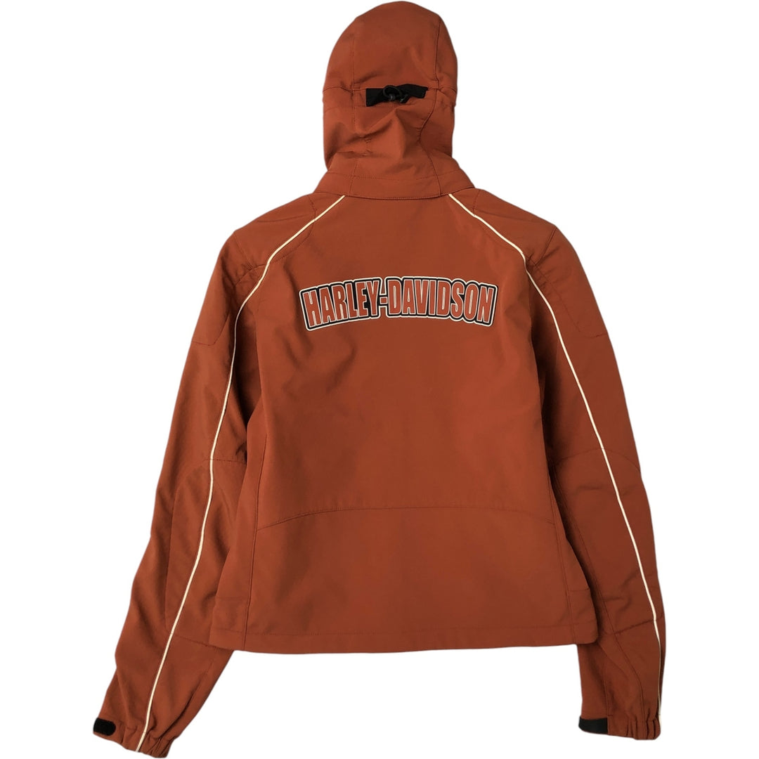 Harley-Davidson Softshell Jacket for Women, Size M Nylon orange type Vintage Second Hand