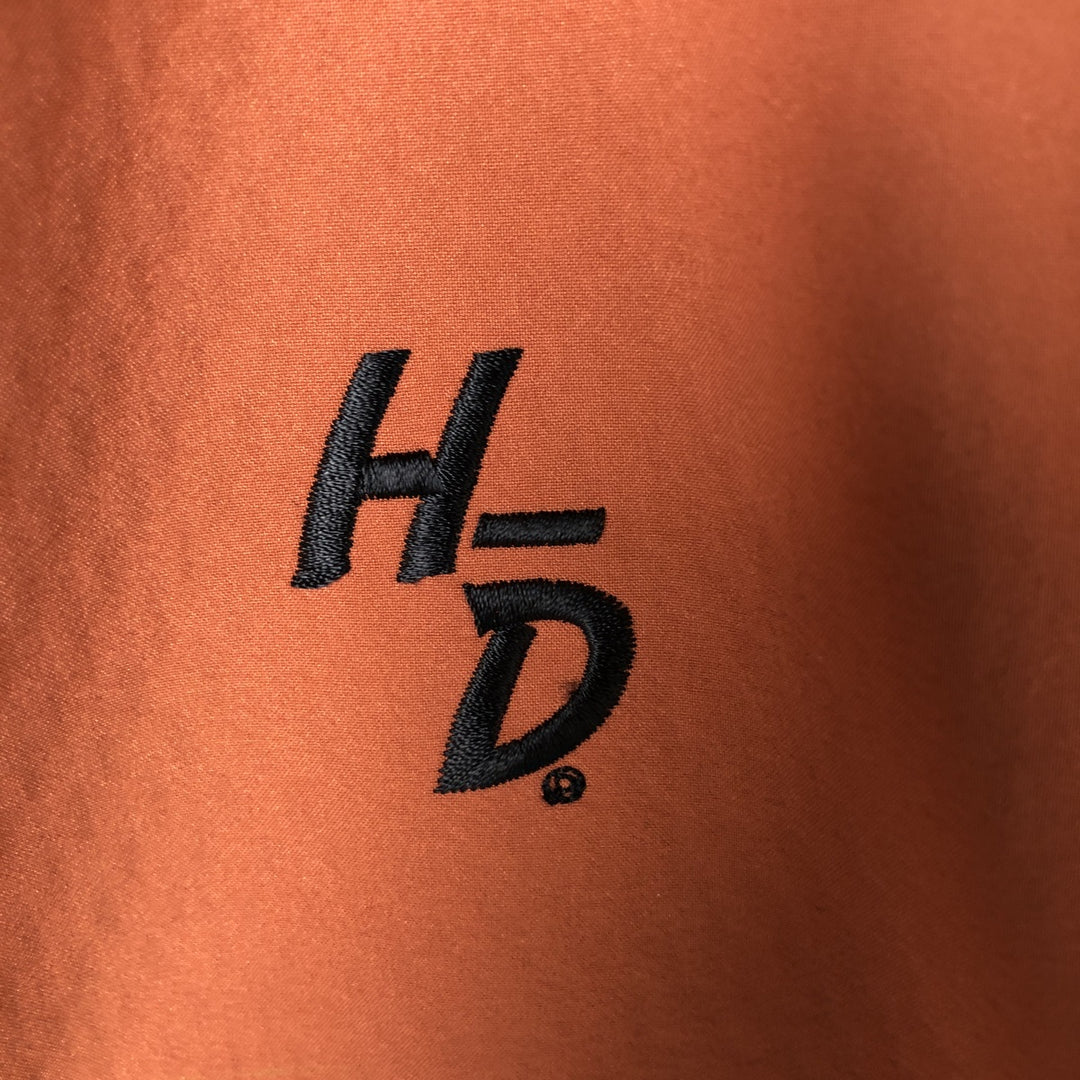 Harley-Davidson Softshell Jacket for Women, Size M Nylon orange type Vintage Second Hand