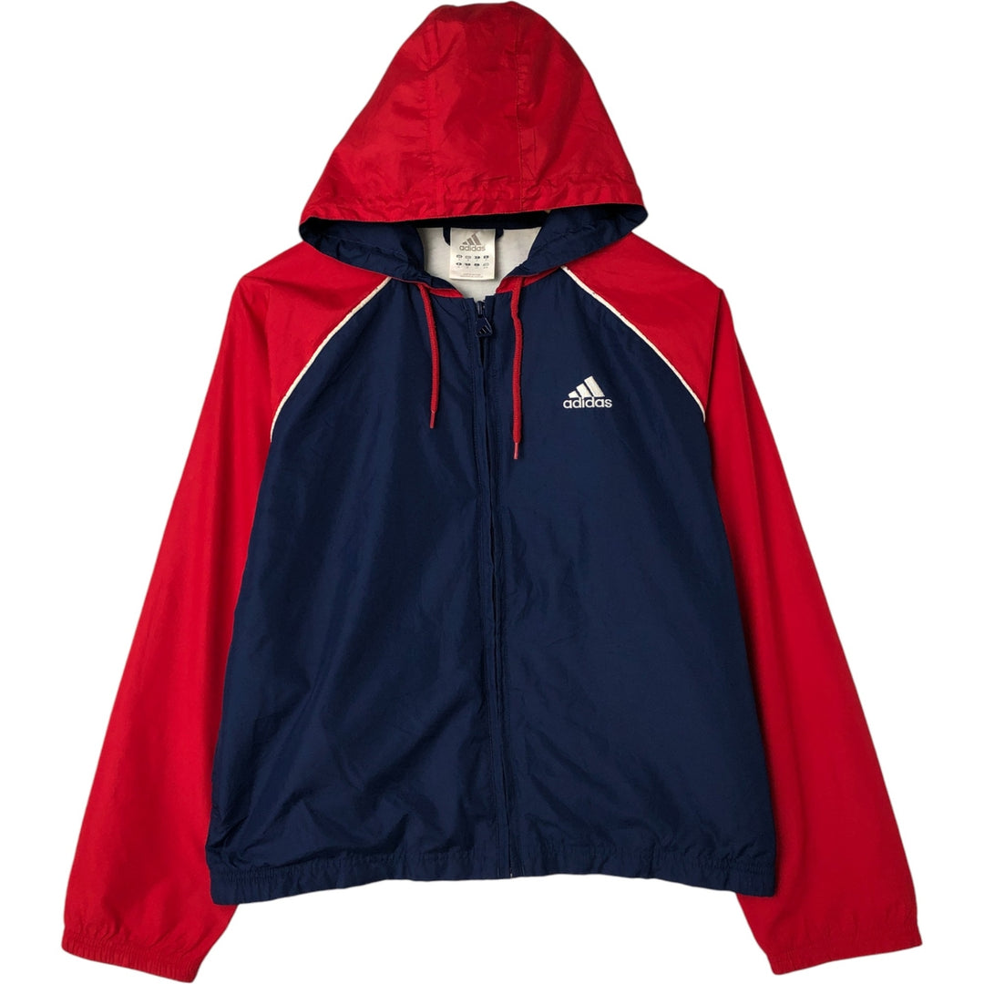 00'S adidas windbreaker, women's size M polyester red type Vintage Second Hand