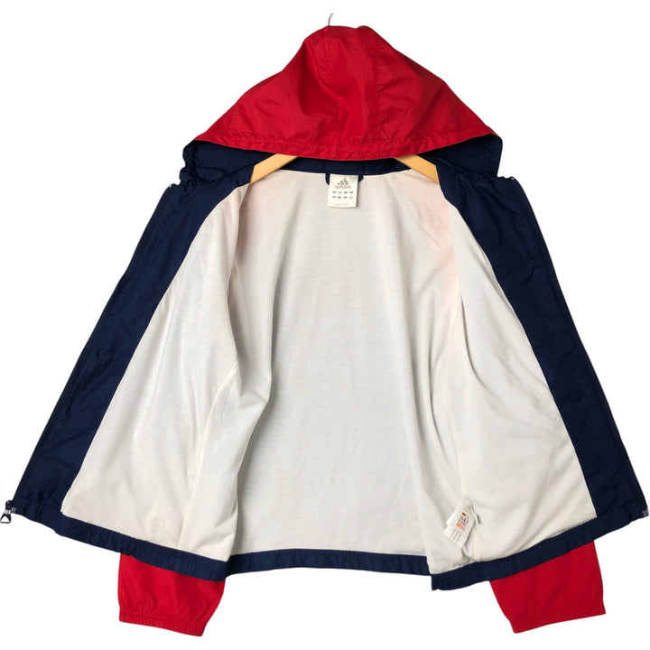 00'S adidas windbreaker, women's size M polyester red type Vintage Second Hand