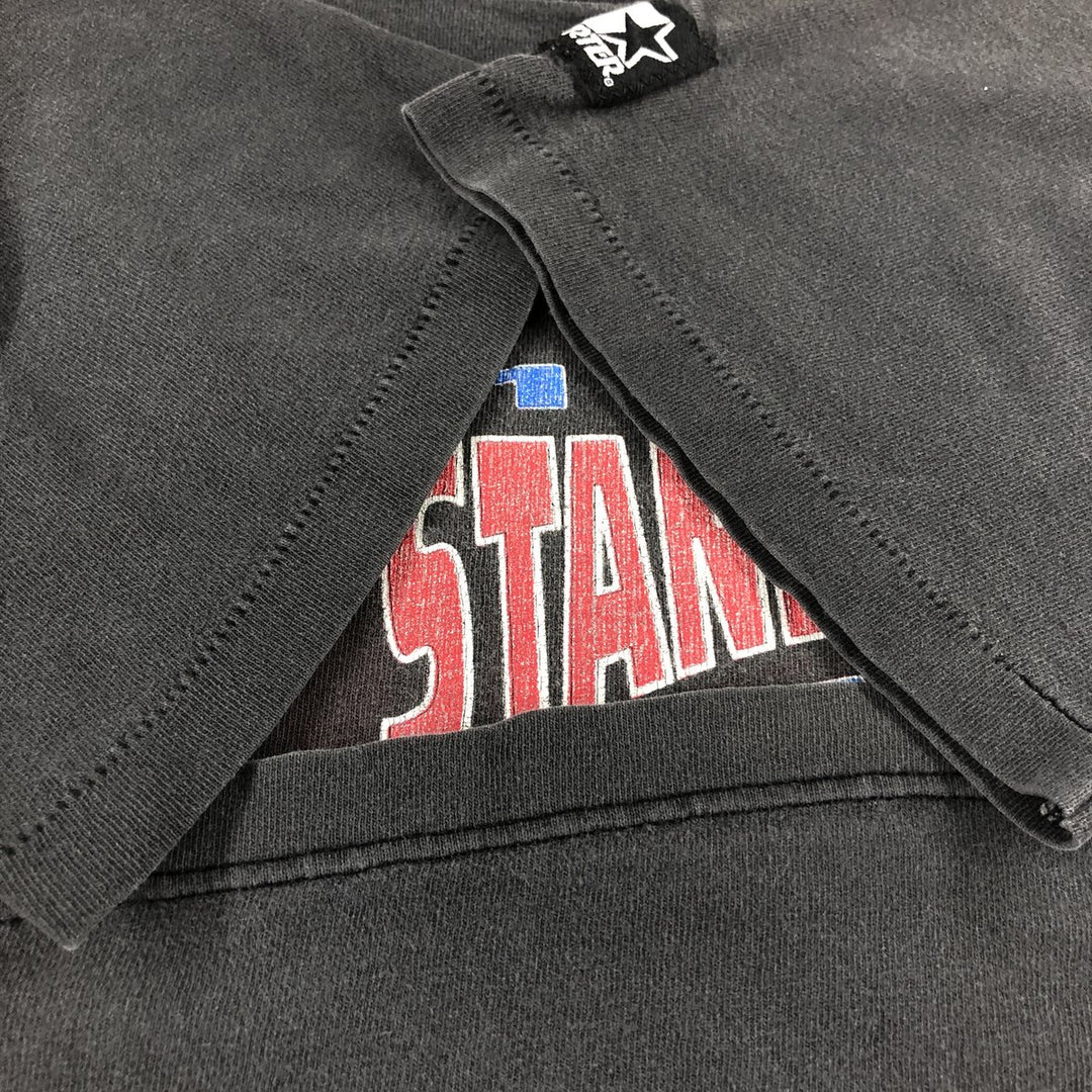 90'S Starter NHL New York Rangers Sports Print T-Shirt Made in USA Men's M Size Vintage cotton gray type Vintage Second Hand