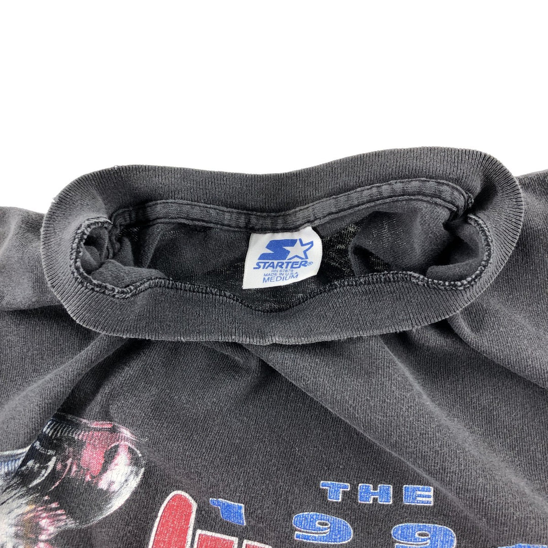 90'S Starter NHL New York Rangers Sports Print T-Shirt Made in USA Men's M Size Vintage cotton gray type Vintage Second Hand