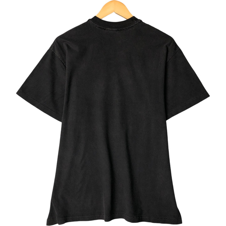 Vintage Hanes college T-shirt, made in the USA, size L, men's. cotton black type Vintage Second Hand