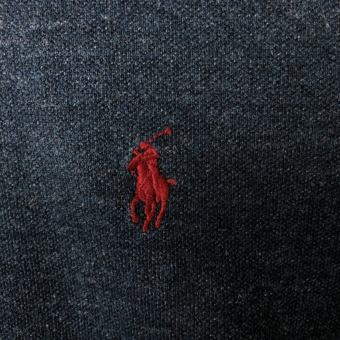 Ralph Lauren POLO RALPH LAUREN short sleeve polo shirt men's size L cotton Navy blue Vintage Second Hand