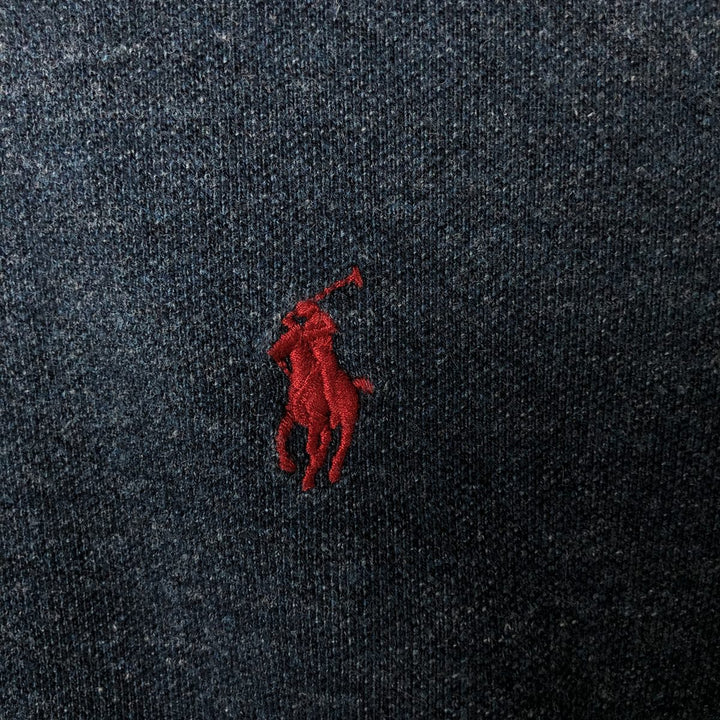 Ralph Lauren POLO RALPH LAUREN short sleeve polo shirt men's size L cotton Navy blue Vintage Second Hand