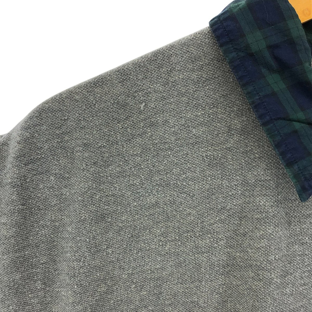 Ralph Lauren POLO by Ralph Lauren Long Sleeve Polo Shirt Men's L Size Long Sleeve cotton Khaki type brown Vintage Second Hand