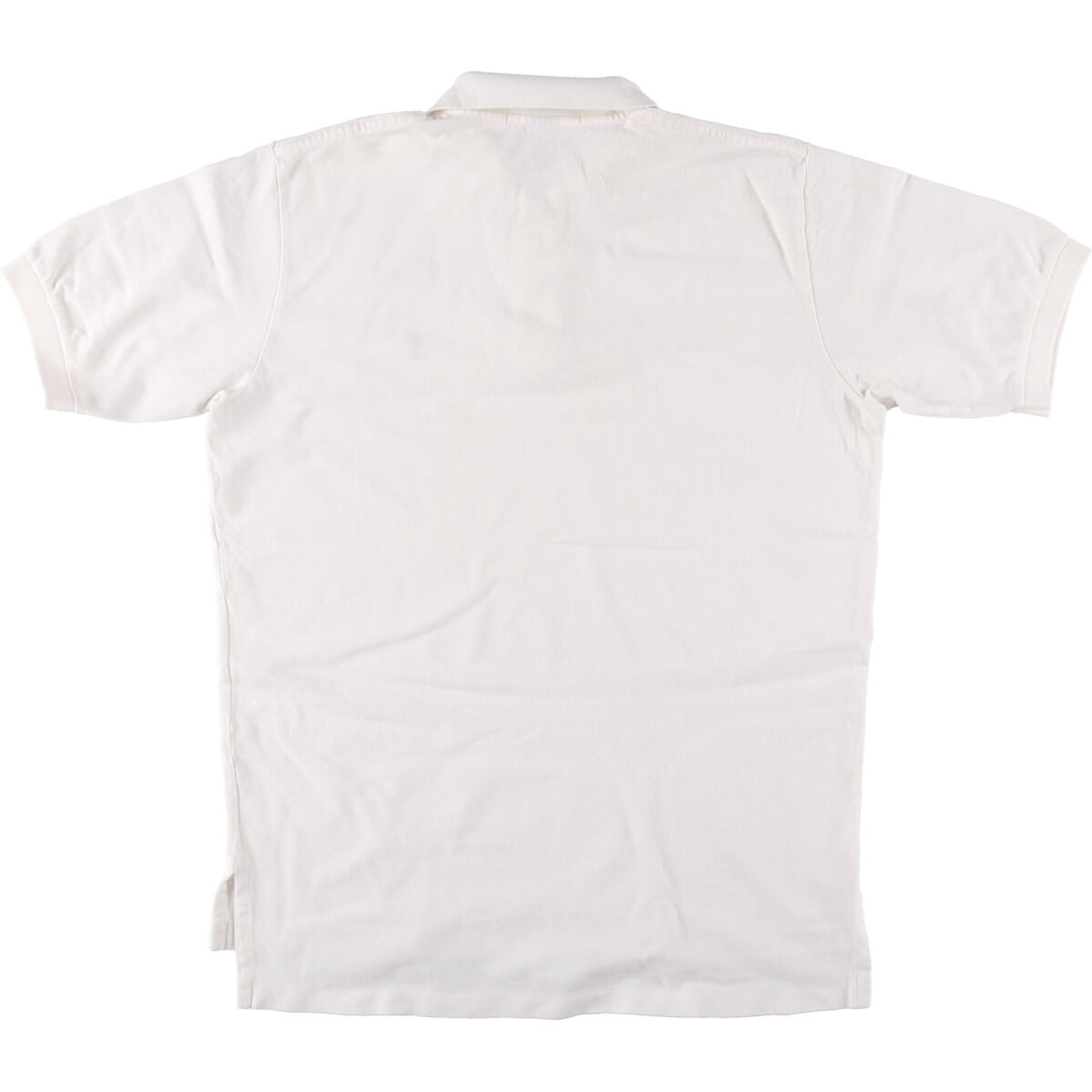 Ralph Lauren POLO by Ralph Lauren short sleeve polo shirt, men's size L cotton white type Vintage Second Hand
