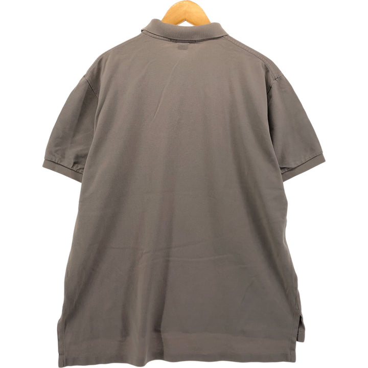 Ralph Lauren POLO by Ralph Lauren short sleeve polo shirt, men's XL size cotton gray type Vintage Second Hand