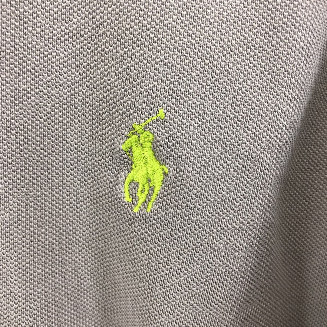 Ralph Lauren POLO by Ralph Lauren short sleeve polo shirt, men's XL size cotton gray type Vintage Second Hand