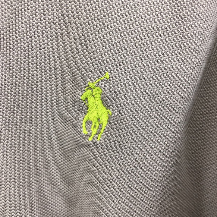 Ralph Lauren POLO by Ralph Lauren short sleeve polo shirt, men's XL size cotton gray type Vintage Second Hand