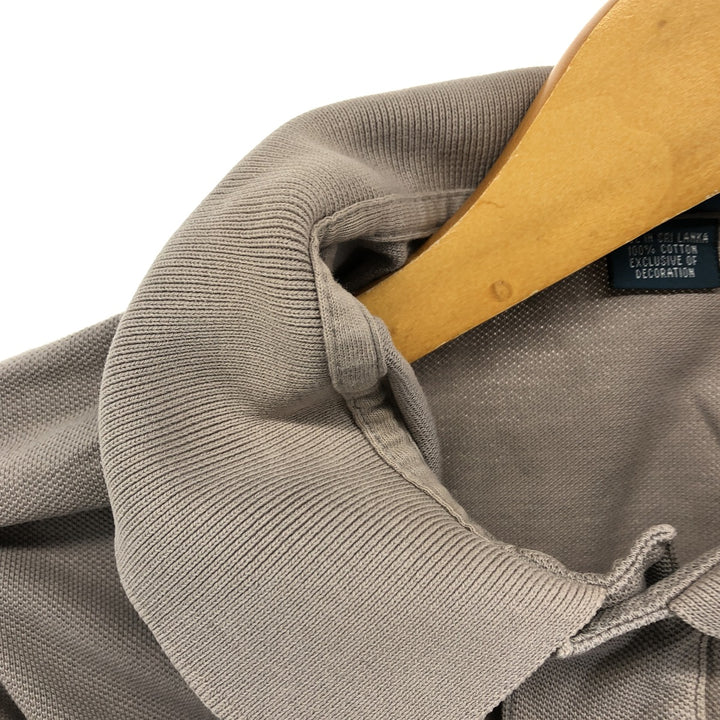 Ralph Lauren POLO by Ralph Lauren short sleeve polo shirt, men's XL size cotton gray type Vintage Second Hand
