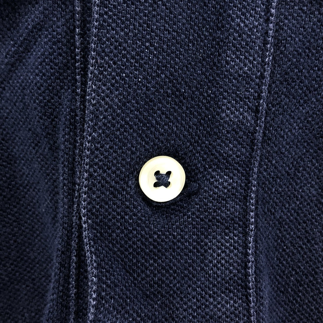 Ralph Lauren POLO RALPH LAUREN CUSTOM FIT short sleeve polo shirt men's M equivalent cotton navy blue type Vintage Second Hand