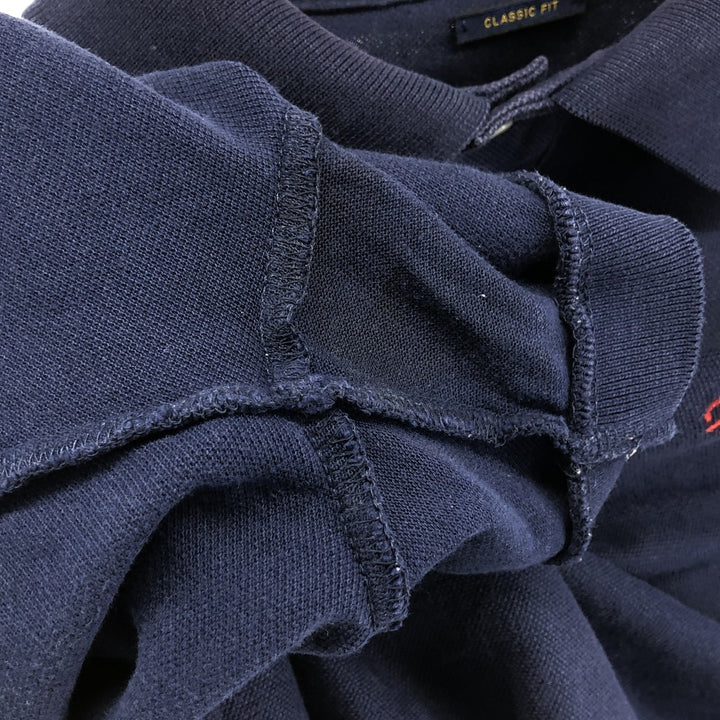 Ralph Lauren POLO RALPH LAUREN CUSTOM FIT short sleeve polo shirt men's M equivalent cotton navy blue type Vintage Second Hand