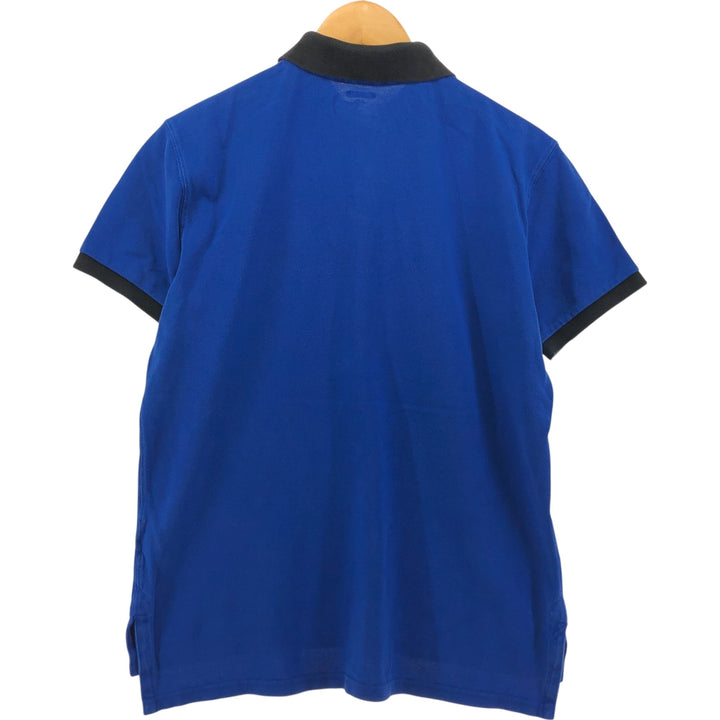 Ralph Lauren POLO RALPH LAUREN CUSTOM FIT short sleeve polo shirt men's M equivalent cotton blue type Vintage Second Hand
