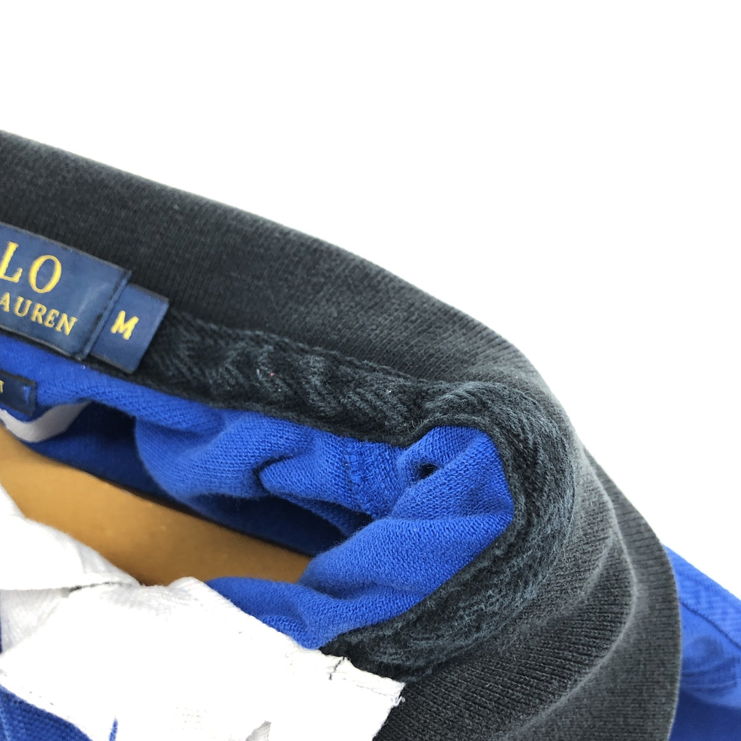 Ralph Lauren POLO RALPH LAUREN CUSTOM FIT short sleeve polo shirt men's M equivalent cotton blue type Vintage Second Hand