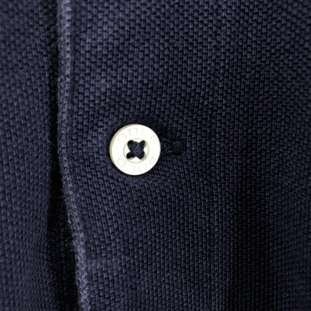Ralph Lauren POLO GOLF Short Sleeve Polo Shirt Men's XL cotton Navy blue Vintage Second Hand