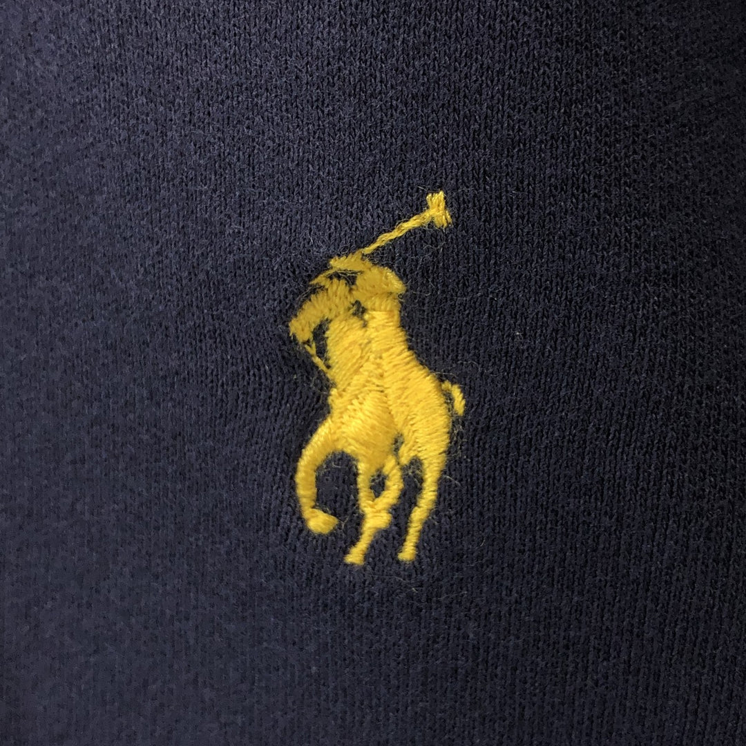 Ralph Lauren POLO by Ralph Lauren long sleeve polo shirt, men's size L cotton Indigo Vintage Second Hand