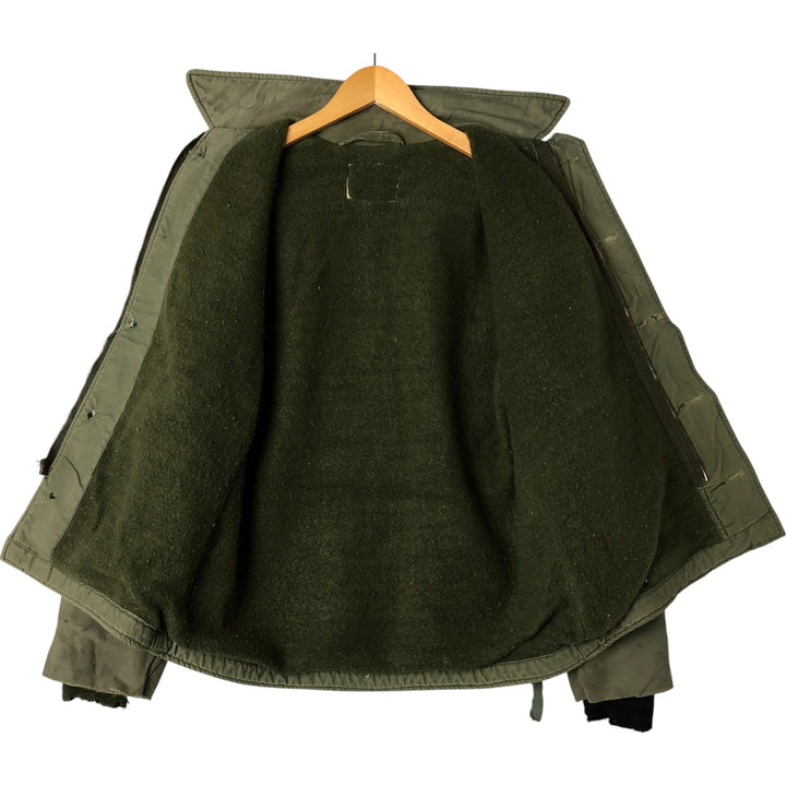 Vintage US Navy Military Deck Jacket, Made in USA, Men's Size Medium unclear Khaki type Vintage Second Hand