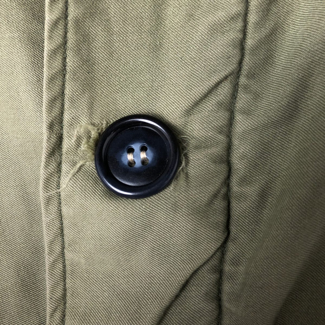 Vintage US Navy Military Deck Jacket, Made in USA, Men's Size Medium unclear Khaki type Vintage Second Hand