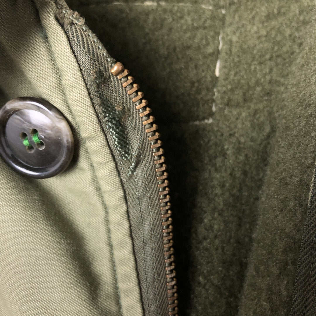 Vintage US Navy Military Deck Jacket, Made in USA, Men's Size Medium unclear Khaki type Vintage Second Hand