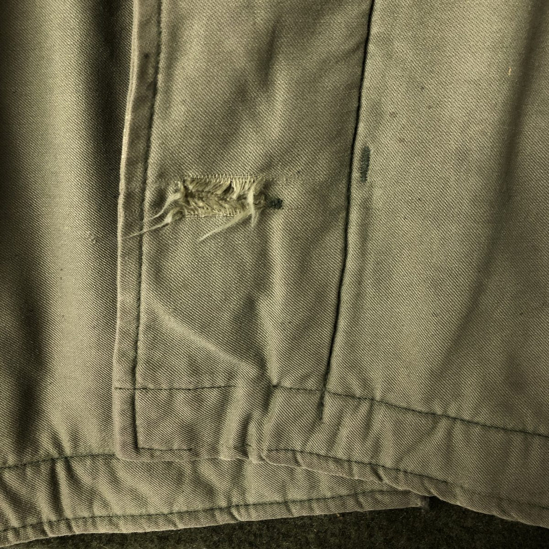 Vintage US Navy Military Deck Jacket, Made in USA, Men's Size Medium unclear Khaki type Vintage Second Hand