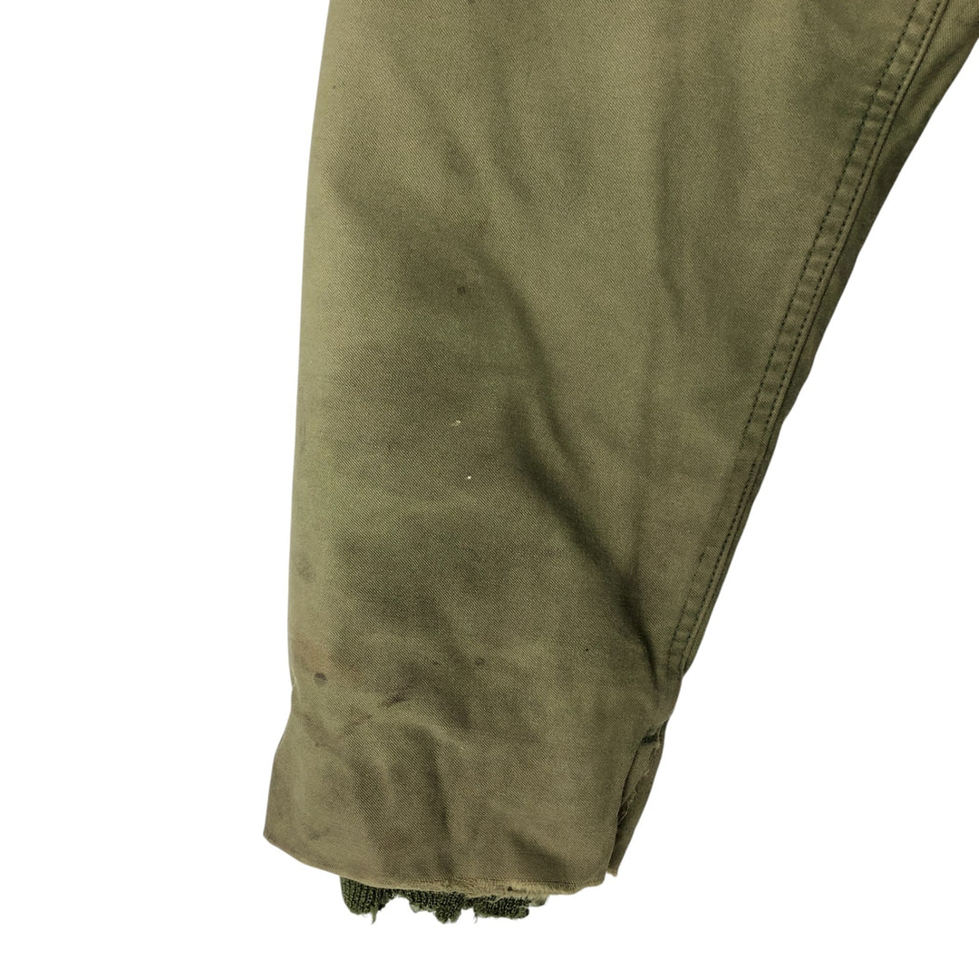 Vintage US Navy Military Deck Jacket, Made in USA, Men's Size Medium unclear Khaki type Vintage Second Hand