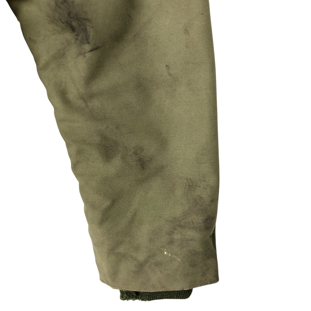 Vintage US Navy Military Deck Jacket, Made in USA, Men's Size Medium unclear Khaki type Vintage Second Hand