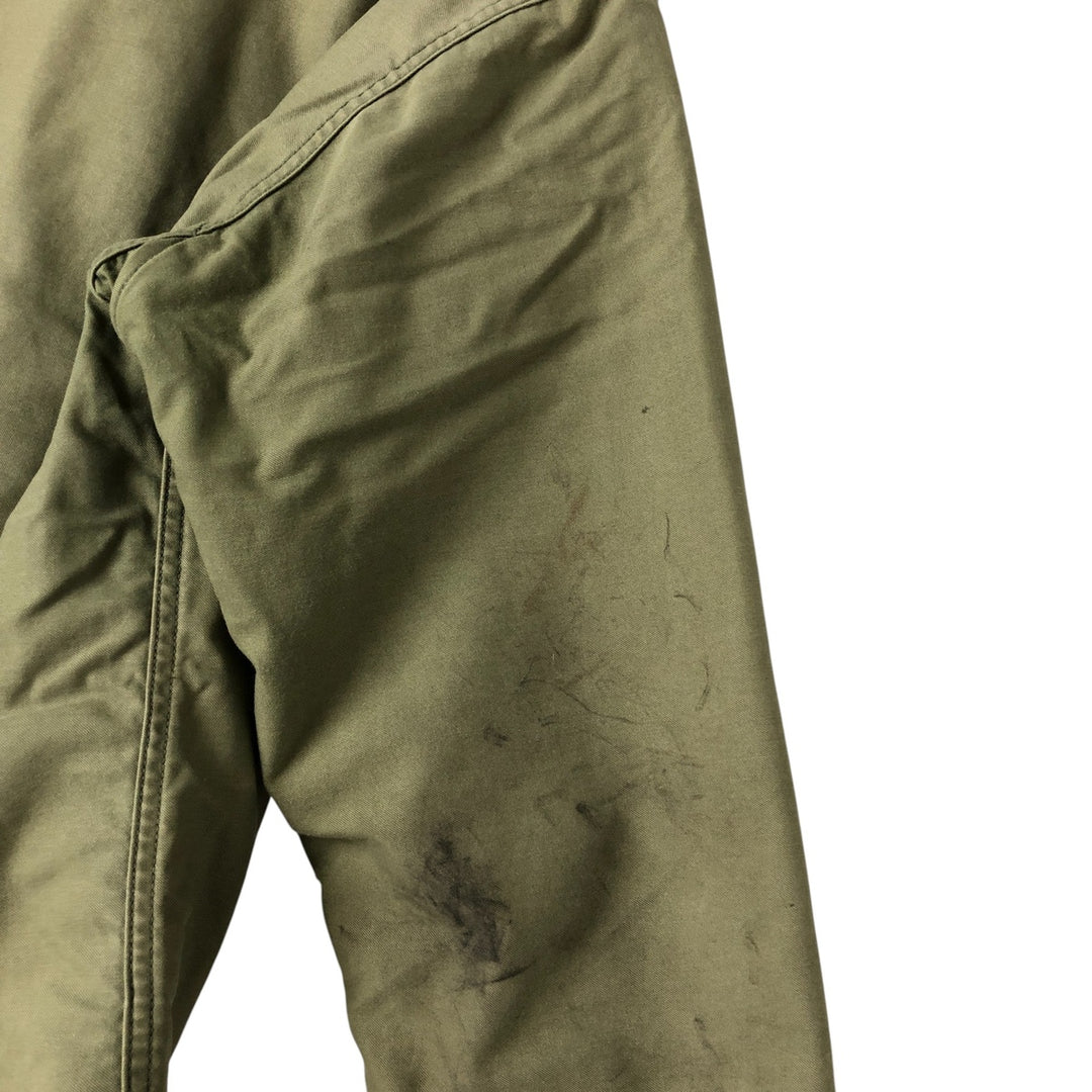 Vintage US Navy Military Deck Jacket, Made in USA, Men's Size Medium unclear Khaki type Vintage Second Hand