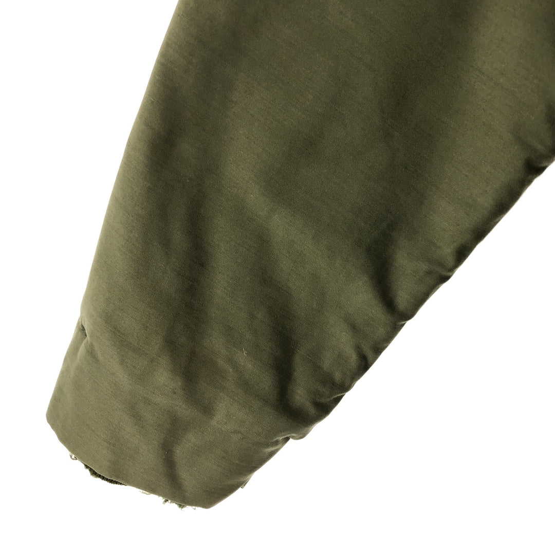 Authentic 1970'S US Navy Cold Weather Permeable A-2 Deck Jacket, Men's Size L, Vintage unclear Khaki type Vintage Second Hand