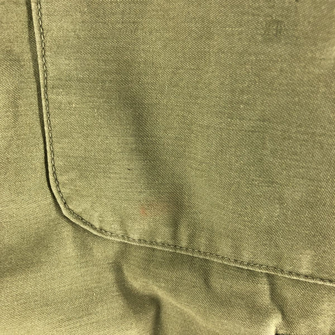 Authentic 1970'S US Navy Cold Weather Permeable A-2 Deck Jacket, Men's Size L, Vintage unclear Khaki type Vintage Second Hand