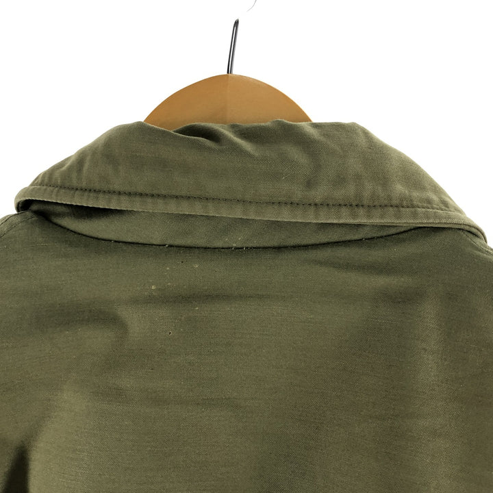 Authentic 1970'S US Navy Cold Weather Permeable A-2 Deck Jacket, Men's Size L, Vintage unclear Khaki type Vintage Second Hand