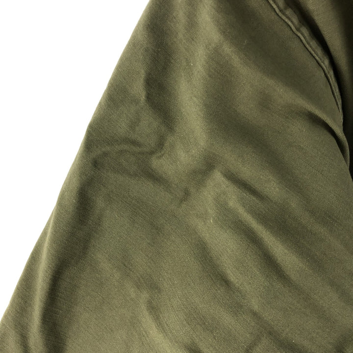 Authentic 1970'S US Navy Cold Weather Permeable A-2 Deck Jacket, Men's Size L, Vintage unclear Khaki type Vintage Second Hand