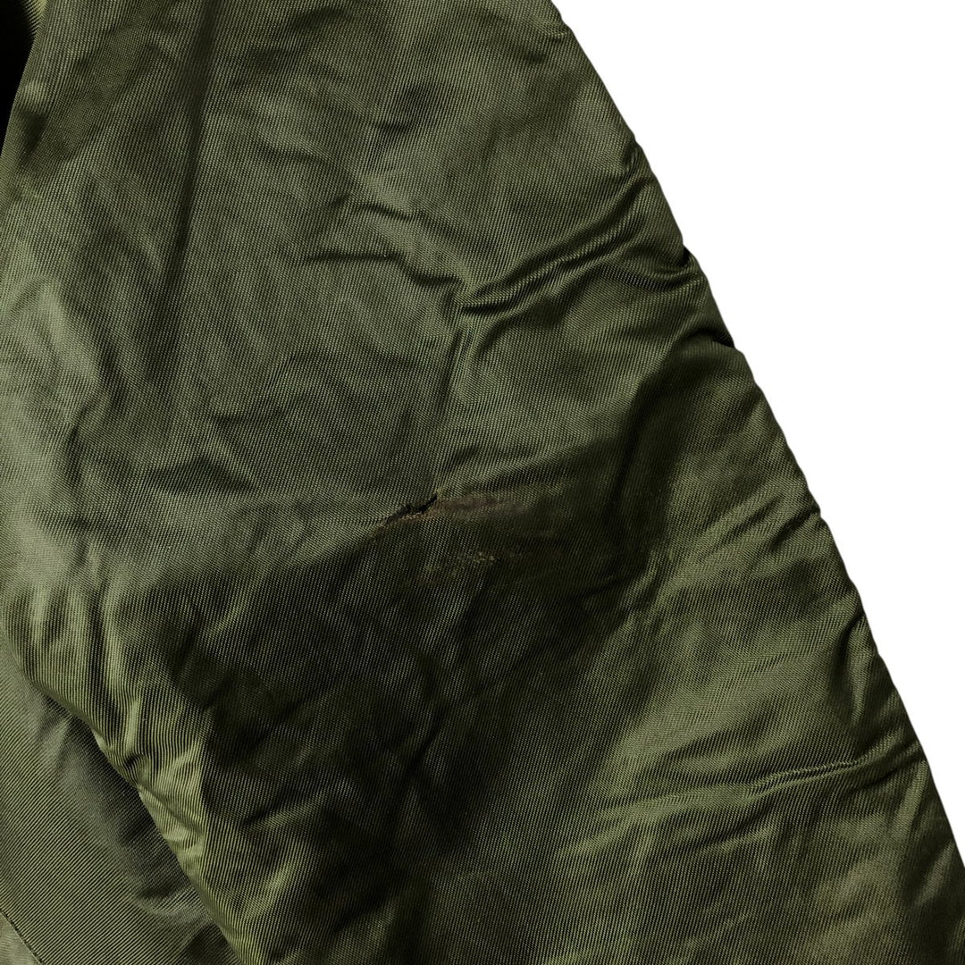 Back stenciled military deck jacket, men's size XL unclear Khaki type Vintage Second Hand