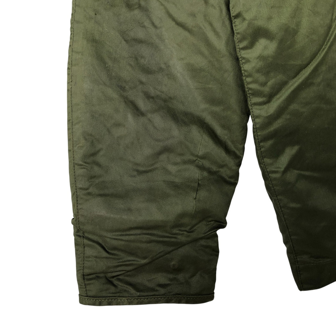 Back stenciled military deck jacket, men's size XL unclear Khaki type Vintage Second Hand