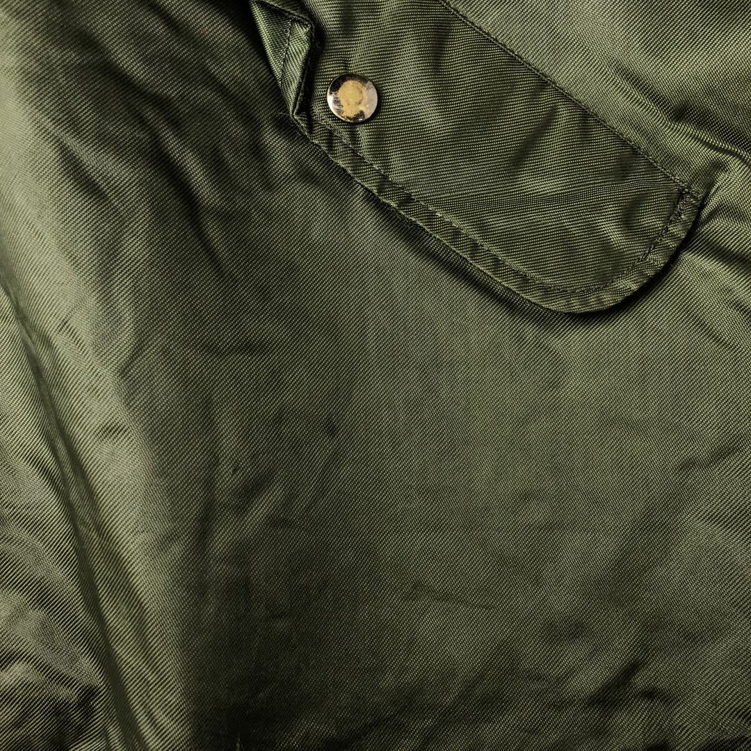 Back stenciled military deck jacket, men's size XL unclear Khaki type Vintage Second Hand