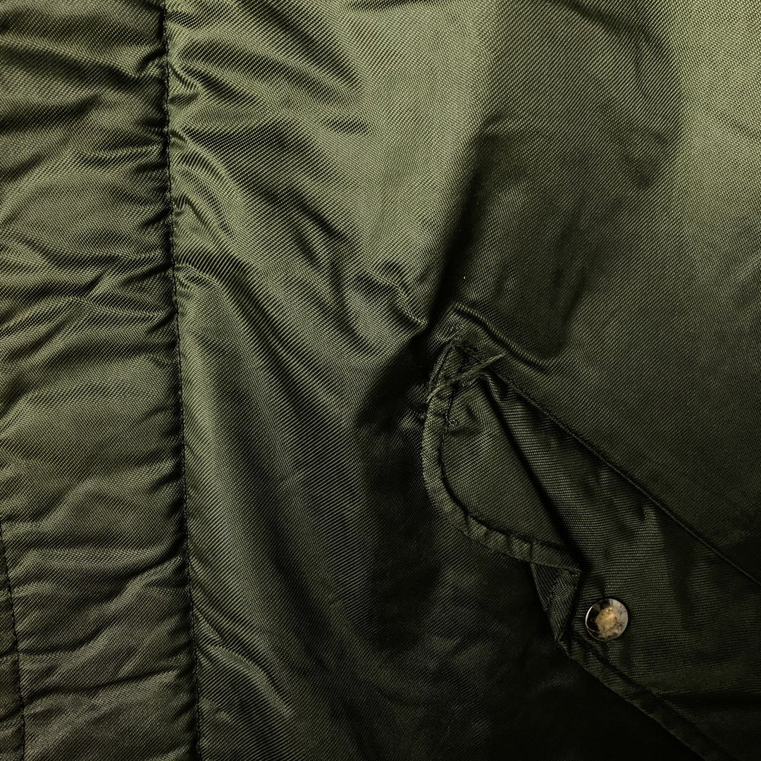 Back stenciled military deck jacket, men's size XL unclear Khaki type Vintage Second Hand