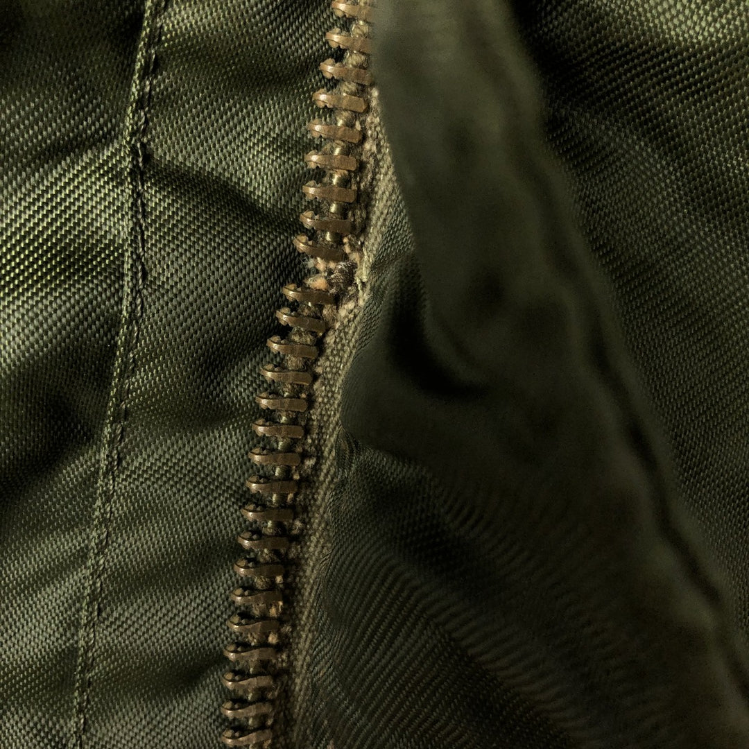 Back stenciled military deck jacket, men's size XL unclear Khaki type Vintage Second Hand