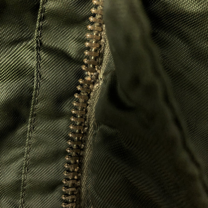 Back stenciled military deck jacket, men's size XL unclear Khaki type Vintage Second Hand