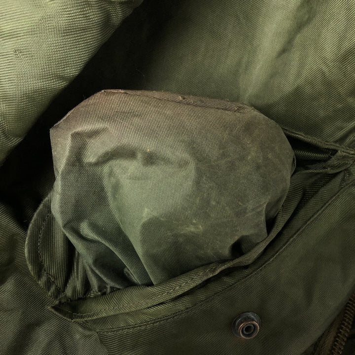 Back stenciled military deck jacket, men's size XL unclear Khaki type Vintage Second Hand