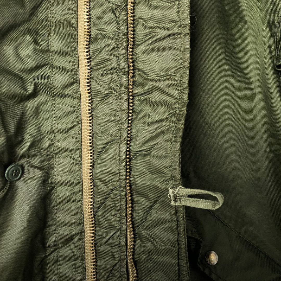 Back stenciled military deck jacket, men's size XL unclear Khaki type Vintage Second Hand